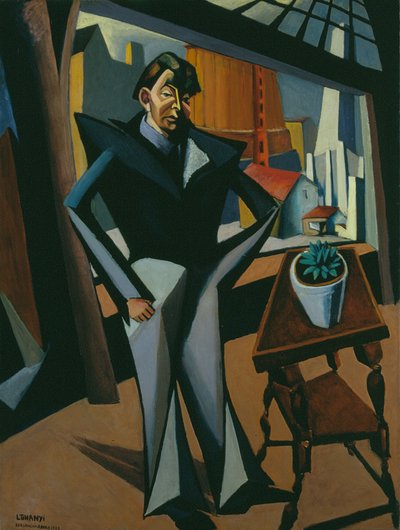 Homme debout à une fenêtre - Lajos Tihanyi